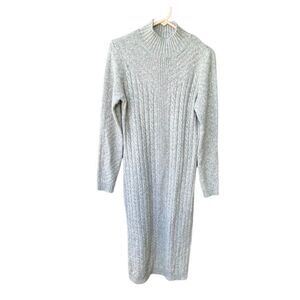 Tahari size M maxi mock turtleneck sweater dress